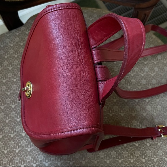 Vintage Coach Red Daypack #9960 - Picture 10 of 16